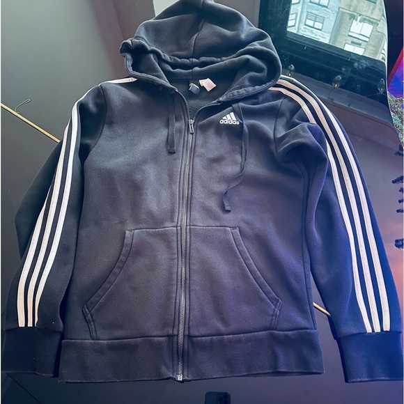 Adidas blank and white hoodie - Picture 2 of 2